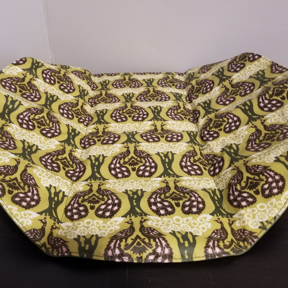 Petunia Pickle Bottom Green Purple Peacock Baby Diaper Bag Ornate Design New - Picture 5 of 8